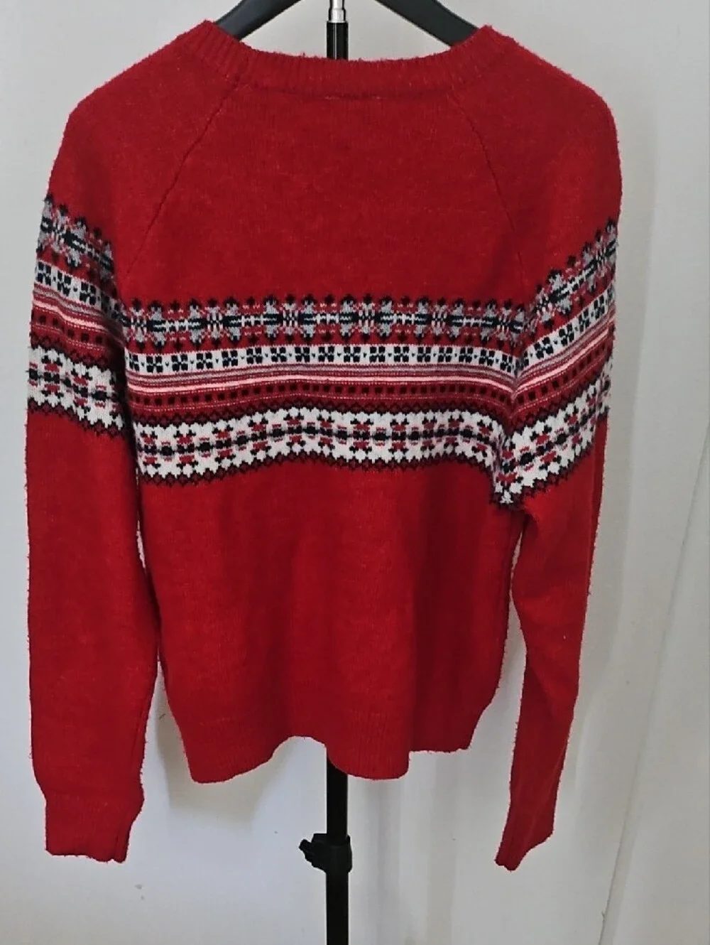 Levi's Red Fair Isle Crewneck Sweater